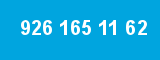 926 165 11 62